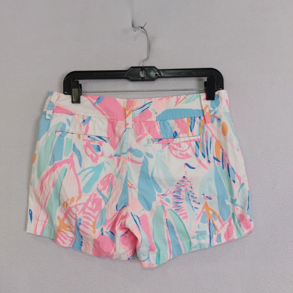Lilly Pulitzer The Callahan Chino Short‎ Womens Size 4 Flat Cuffed Art Floral - Picture 2 of 10